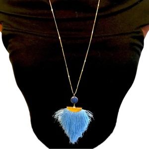 Gold and Blue Necklace